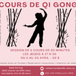 Flyer cours yoga illustration simple rose (1)